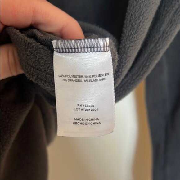 Men’s 32 Degree Grey Fleece Long Sleeve Shirt - Picture 7 of 7